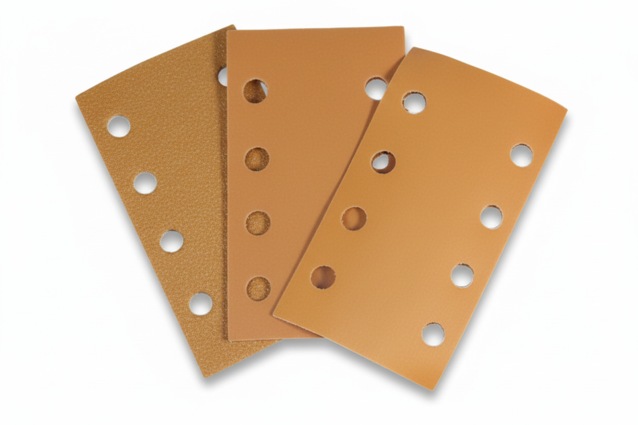 GOLD ABRAZĪVĀS PAPĪRA LOKSNES AR 8 ATVERĒM 70х127 MM