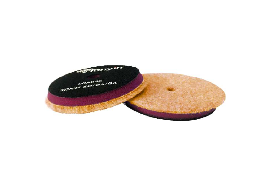 MEDIUM/ORANGE, HYBRID WOOL POLISHING PAD 152 MM