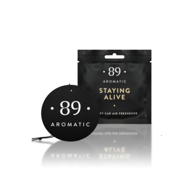 AUTO GAISA ATSVAIDZINĀTĀJS - STAYING ALIVE (CITRONS, SANDALKOKS UN AMBRA)