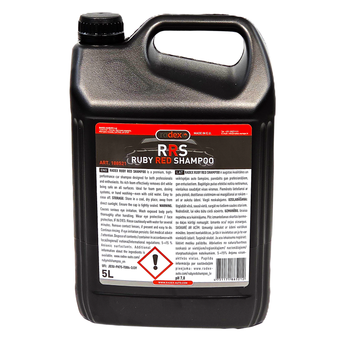 RRS RUBY RED ŠAMPŪNS 5L