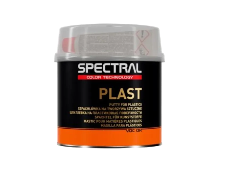 ELASTĪGĀ ŠPAKTELE PLASTMASAI + CIETINĀTĀJS 0,5 KG