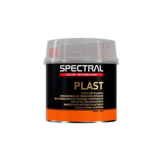 ELASTĪGĀ ŠPAKTELE PLASTMASAI + CIETINĀTĀJS 0.5 KG