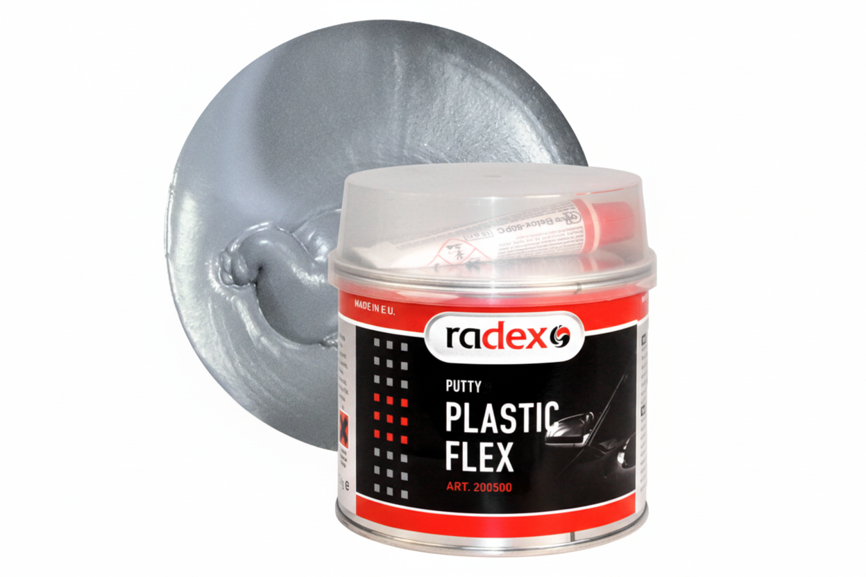 PLASTIC FLEX ŠPAKTELE PLASTMASAI 0.5 KG + CIETINĀTĀJS