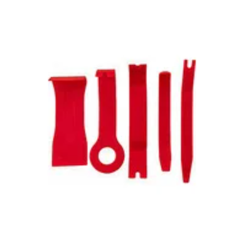 PLASTMASAS UZLIKU UN APŠUVUMU DEMONTĀŽAS INSTRUMENTU KOMPLEKTS