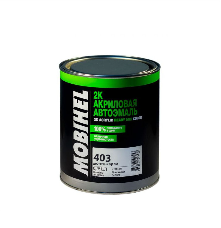 2K AKRILA KRĀSA, 403 MONTE-CARLO (TUMŠI ZILA) 0.75L + CIETINĀTĀJS (KOMPLEKTS)