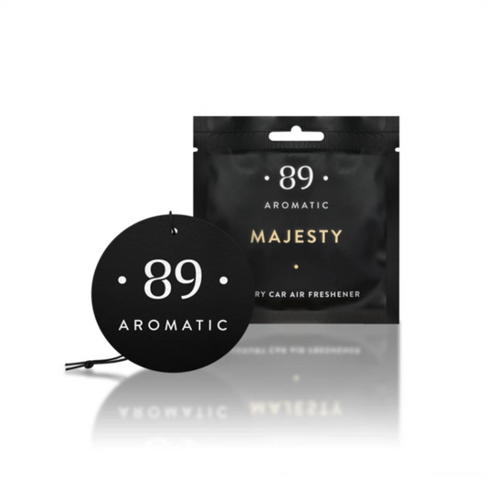 CAR AIR FRESHENER – MAJESTY (MANDARIN, JASMINE & SANDALWOOD)