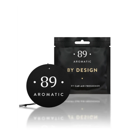 CAR AIR FRESHENER – BY DESIGN (BERGAMOT, BLACKCURRANT & ROSE)